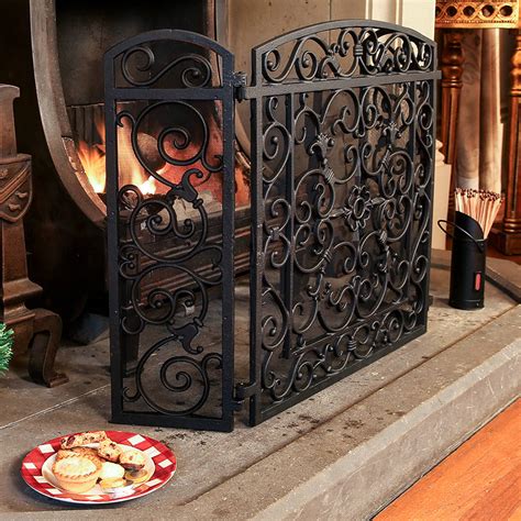 Vintage Cast Iron Fireplace Screen – Fireplace Guide by Linda