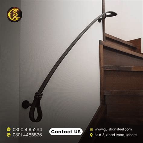 Decorative wrought iron handrail - Gulshan Steels