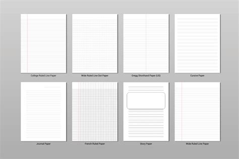 Editable Notebook Paper Template Free Download - Free Printable Download
