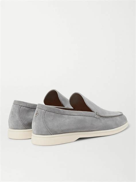Loro Piana - Summer Walk Suede Loafers - Gray Loro Piana