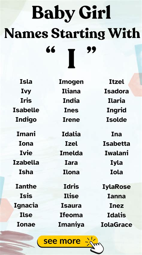 Radiant Baby Girl Names Starting with I | Nama
