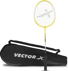 VECTOR X VXB-150 Full Cover Yellow Strung Badminton Racquet - Buy ...