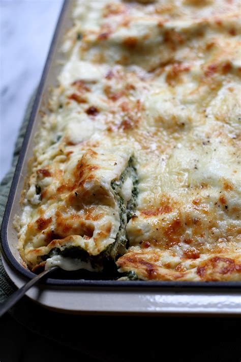 White Spinach Lasagna