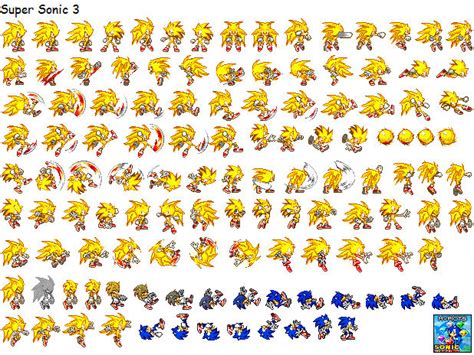 Super Sonic 3 sprites by MyPicts on DeviantArt