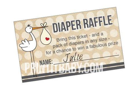 10+ Diaper Raffle Wording Ideas (Diaper Raffle Tickets Too)