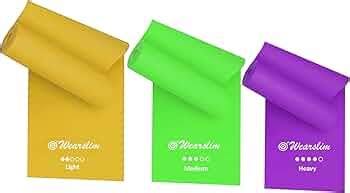 Wearslim Professional Resistance Loop Bands | Elastic Exercise Band Set ...