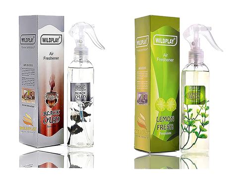 Wildplay Black Oud & Lemon Room Freshener 250ml Each : Amazon.in: Home ...