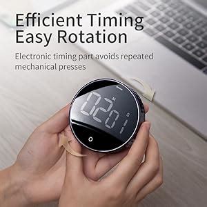 Baseus Heyo Rotation Countdown Timer Kitchen Timer Countdown LCD ...