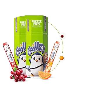 Chillzy Freeze Pops - 24 All-Natural Ice Pops - Dual Flavour - Teeth ...