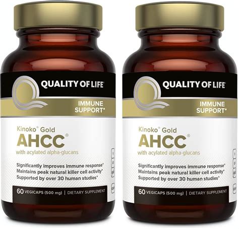 QualityofLife Quality of Life Premium Kinoko Gold AHCC Supplement India ...