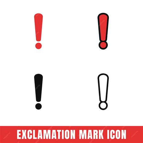 Premium Vector | Simple Exclamation Mark icons in different designs ...