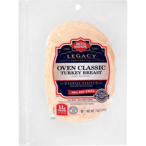 Dietz & Watson Turkey Breast, Oven Classic, Oven Roasted (7 oz ...