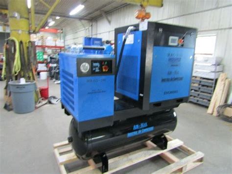 Air-Max 20hp 208/230 volt VSD NEW Industrial Rotary Screw Compressor W ...