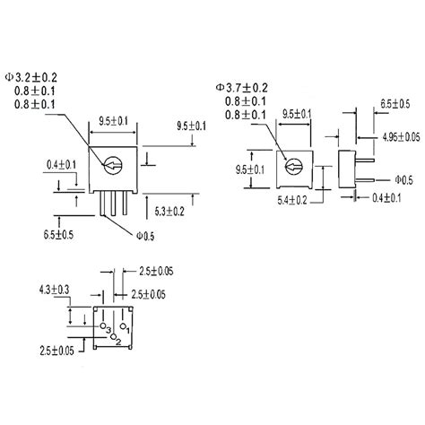 Molence 20PCS 10K Ohm Breadboard Trimpot India | Ubuy