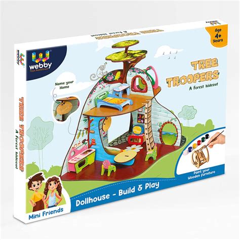 Webby Tree Troopers A Forest Hideout All Side Play Doll House – The ...