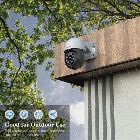 Telecamera Esterna Ctronics 5MP WiFi PTZ - Visione Notturna A Colori E Tracciamento Automatico