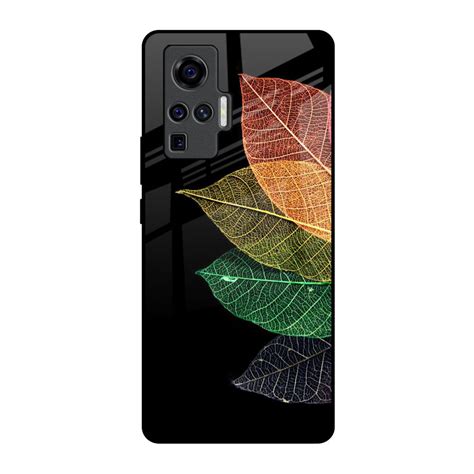 Colorful Leaves Vivo X50 Pro Glass Back Cover - Flat 35% Off On Vivo ...