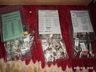 Aptechdeals Capacitor-Resistor-Transistor Kit 60 Values, 310 Piece ...