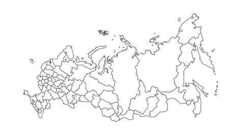 Map Russia Blank Asia Outline Printable Europe Maps Central World Royalty Regional ...