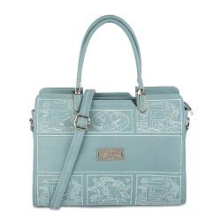 Buy Cheemo Women Green Satchel Bag Online | SKU: 77-144-21-10 – Mochi Shoes