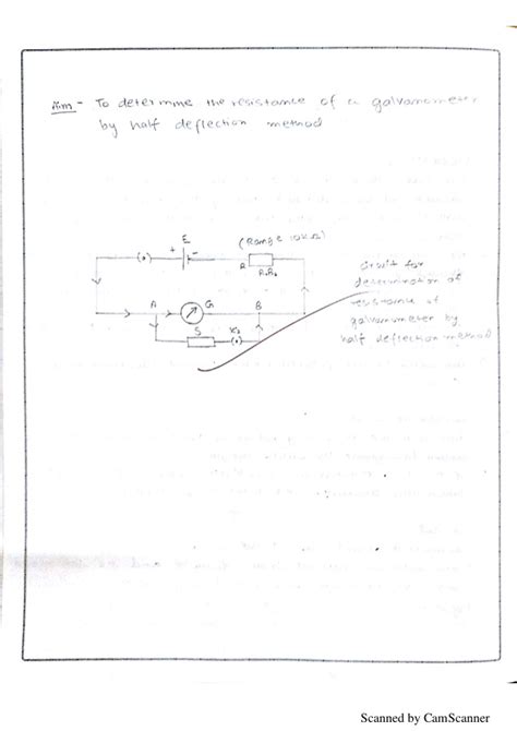 Half Deflection Method Galvanometer 的图像结果