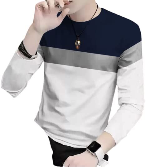 Buy ATTITUDE START OF FASHION Men's ColourBlocked Regular Fit T-Shirts ...