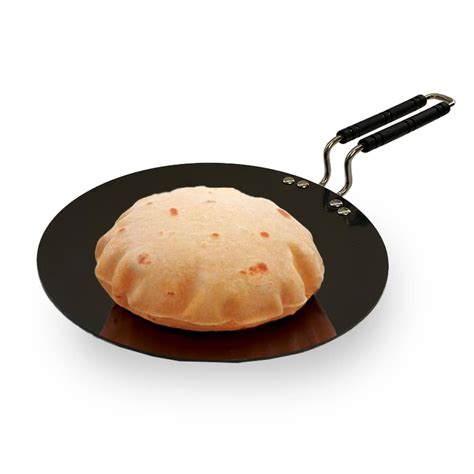 Buy SAVYA HOME Hard Anodized Roti Tawa with Handle | 25 cm Diameter ...
