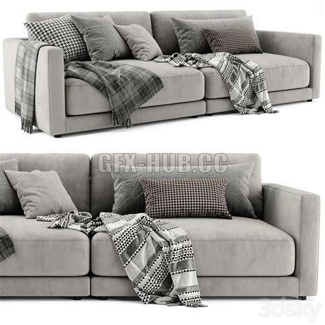 Blanche Katarina 2 Seats Sofa 3dsMax Model – 3DSky Model Free