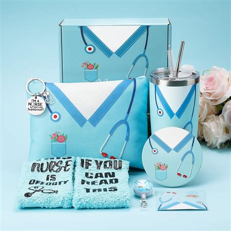 Amazon.com: Hushee 8 Pcs Nurse Gifts Basket for Women Nurse Christmas ...