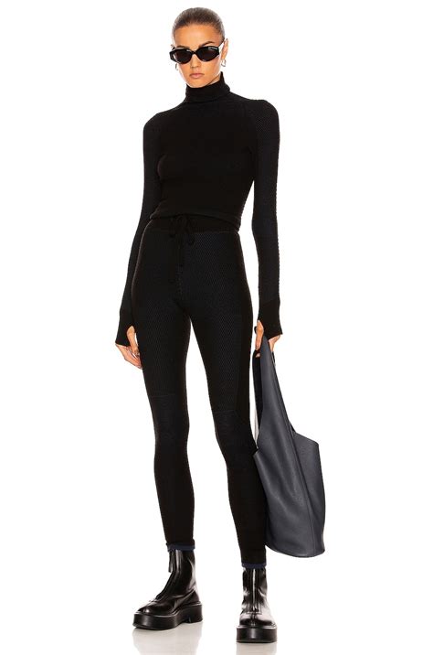 HOLDEN Airwarm High Neck Top in Black | FWRD
