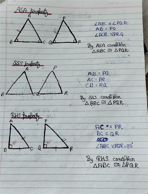 The triangle are not drawn to scale. Are the two triangles is congruent ...