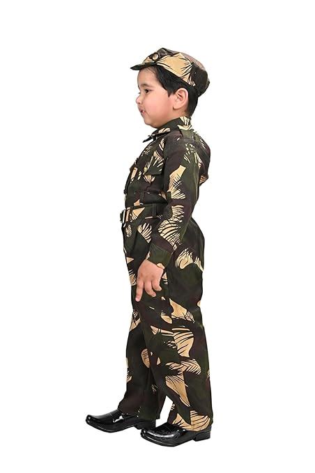 Rent or Buy Para Military Commando Kids Fancy Dress Costume in India