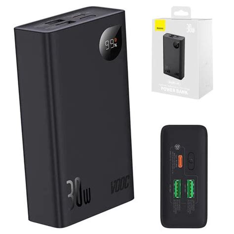 BASEUS Power Bank ADAMAN 2 30W 20000 mAh VOOC EDITION Fast Charging Po ...