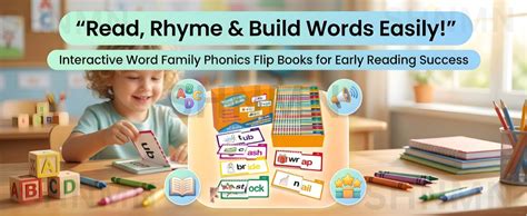 Buy SHNMN 30PCS Read and Rhyme Flip Books, Interesting Word Family Flip ...