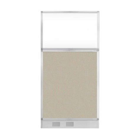 Versare Hush Panel Configurable Cubicle Partition 3' x 6' Sand Fabric ...