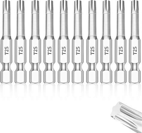 Double Square 8 Point Star Bit Set (10 Pack - 2.3" Long Magnetic Heads ...