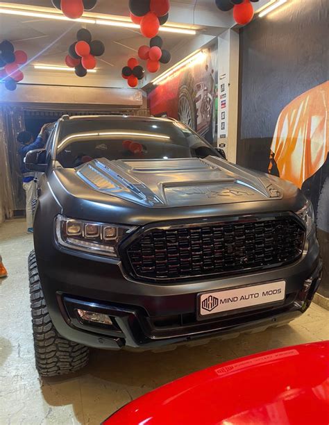 FORD ENDEAVOUR Aftermarket Full Black SPORTS Grill – Mindzy Auto Mods