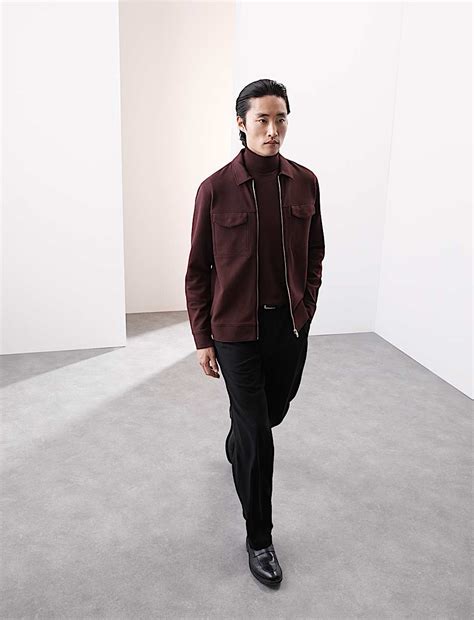 Buy Cotton Rich Twill Textured Overshirt at Marks & Spencer