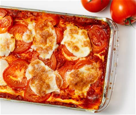 Lasagne med rökt skinka, tomat och mozzarella   Recept ICA.se