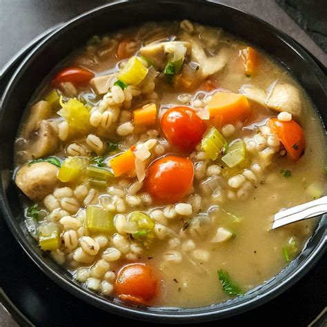 Mushroom barley soup