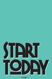 Seven Rays Start Today Paper Print - Quotes & Motivation, Typography ...