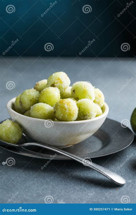 Frozen Grape. Healthy Sour Candy Frozen Grapes Stock Image - Image of ...
