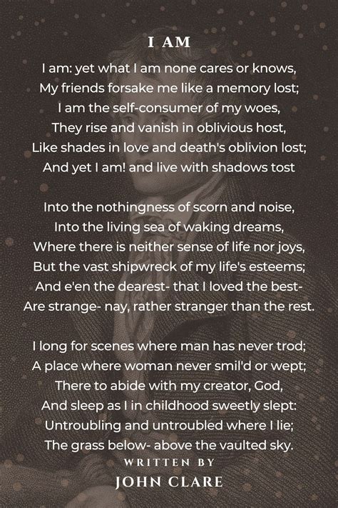 John Clare Quotes Quote/s Of The Day – 12 August – St Clare And St