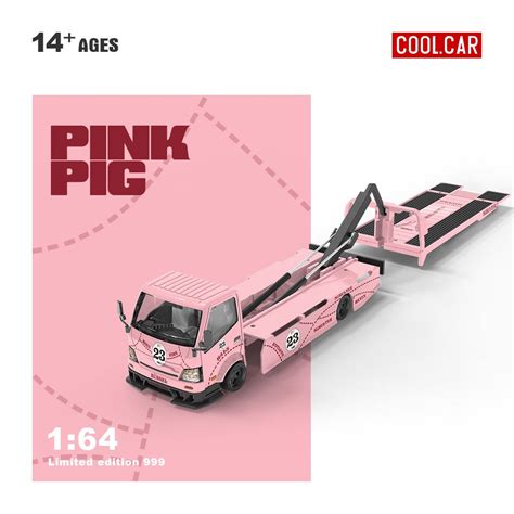 (Pre-Order)(CC647223) H300 Flatbed Transport Trailer - Pink Pig Livery ...