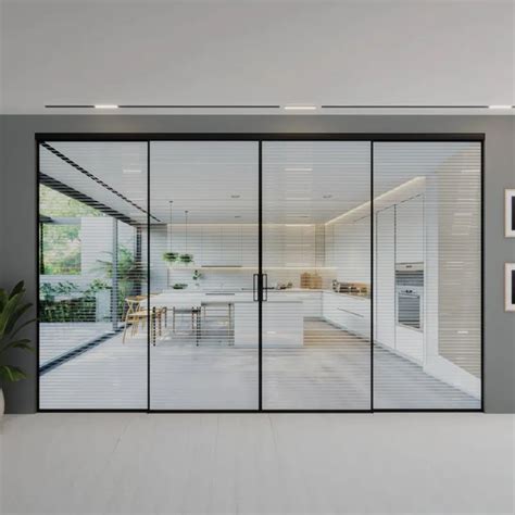 Linea Slim Frame (4507) Double Sliding System (2+2) | Finish: Black ...