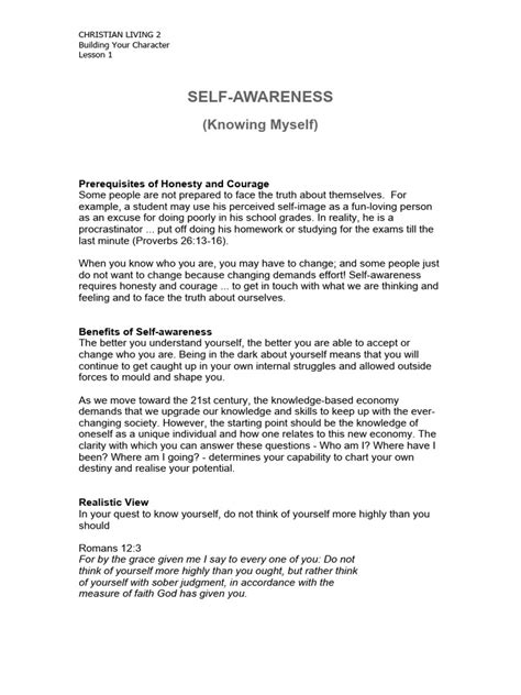 Self-Awareness Lessons Week One 的图像结果