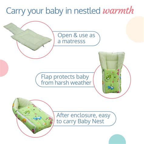 Buy LuvLap 3-in-1 Carry Nest (Dino Print) - Cureka