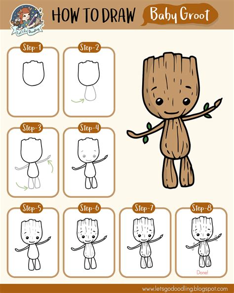 Image result for How to Draw Groot Step by Step