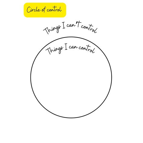 Circles Of Control Worksheet - Educational Printable Activities