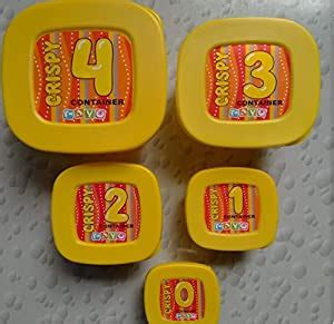 Buy Honeyshopee Set of 4 Container (Color May Vary Online at Low Prices ...